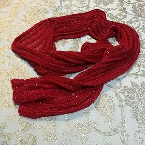 Womens Beautiful medium red scarf